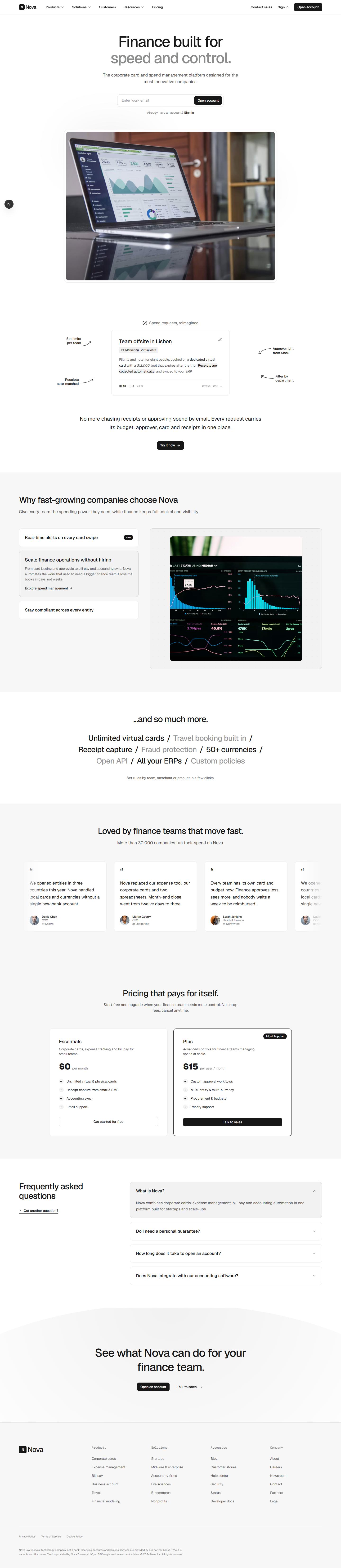 Nova . Full page