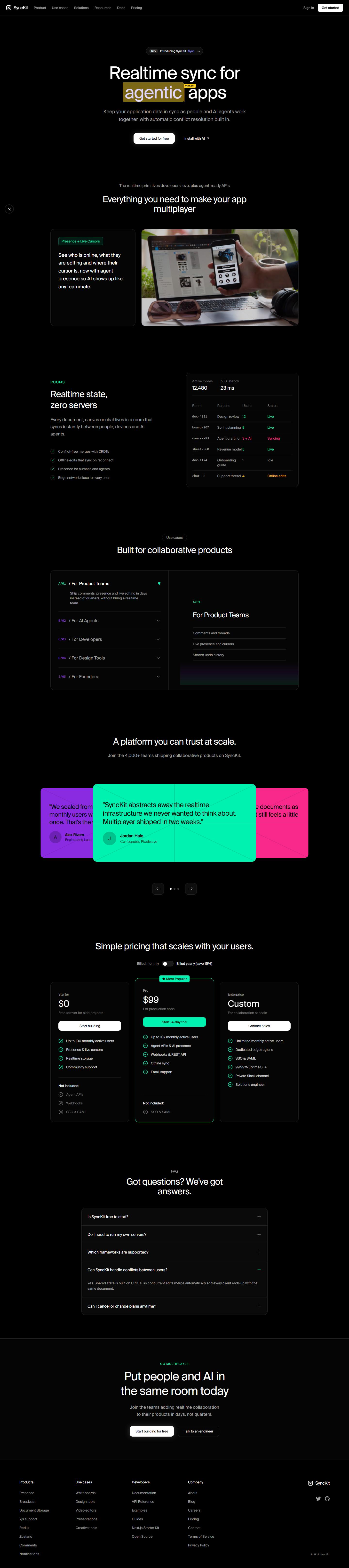 SyncKit . Full page