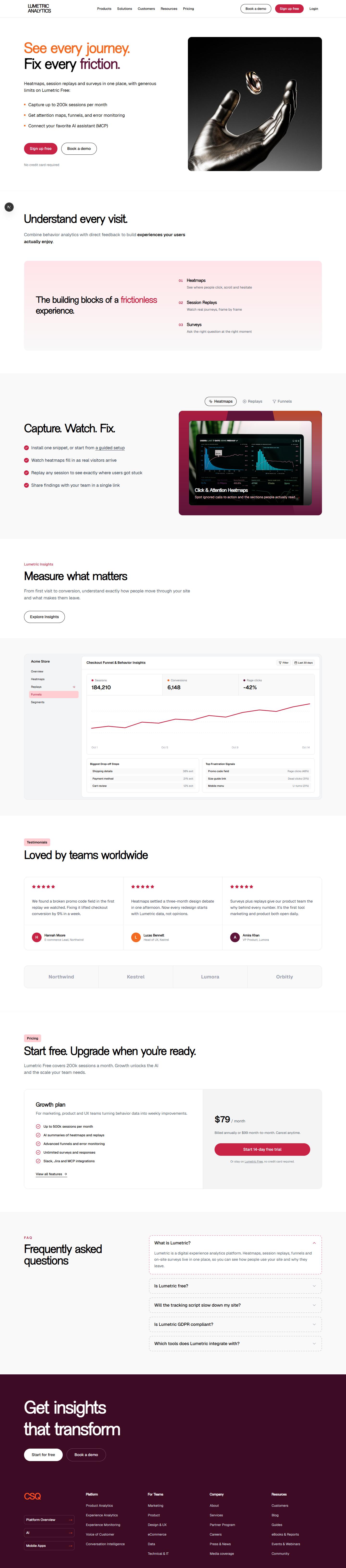 Lumetric . Full page