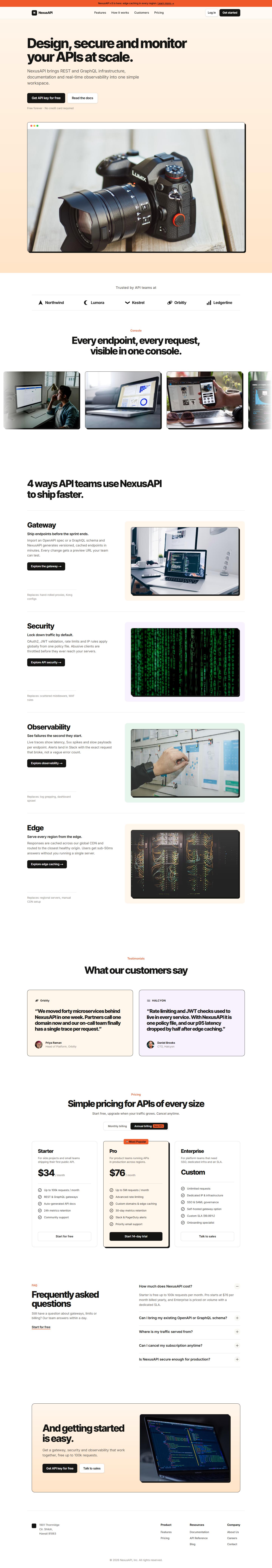 NexusAPI . Full page